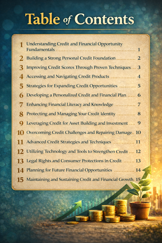 How to Strengthen Credit and Expand Financial Opportunity