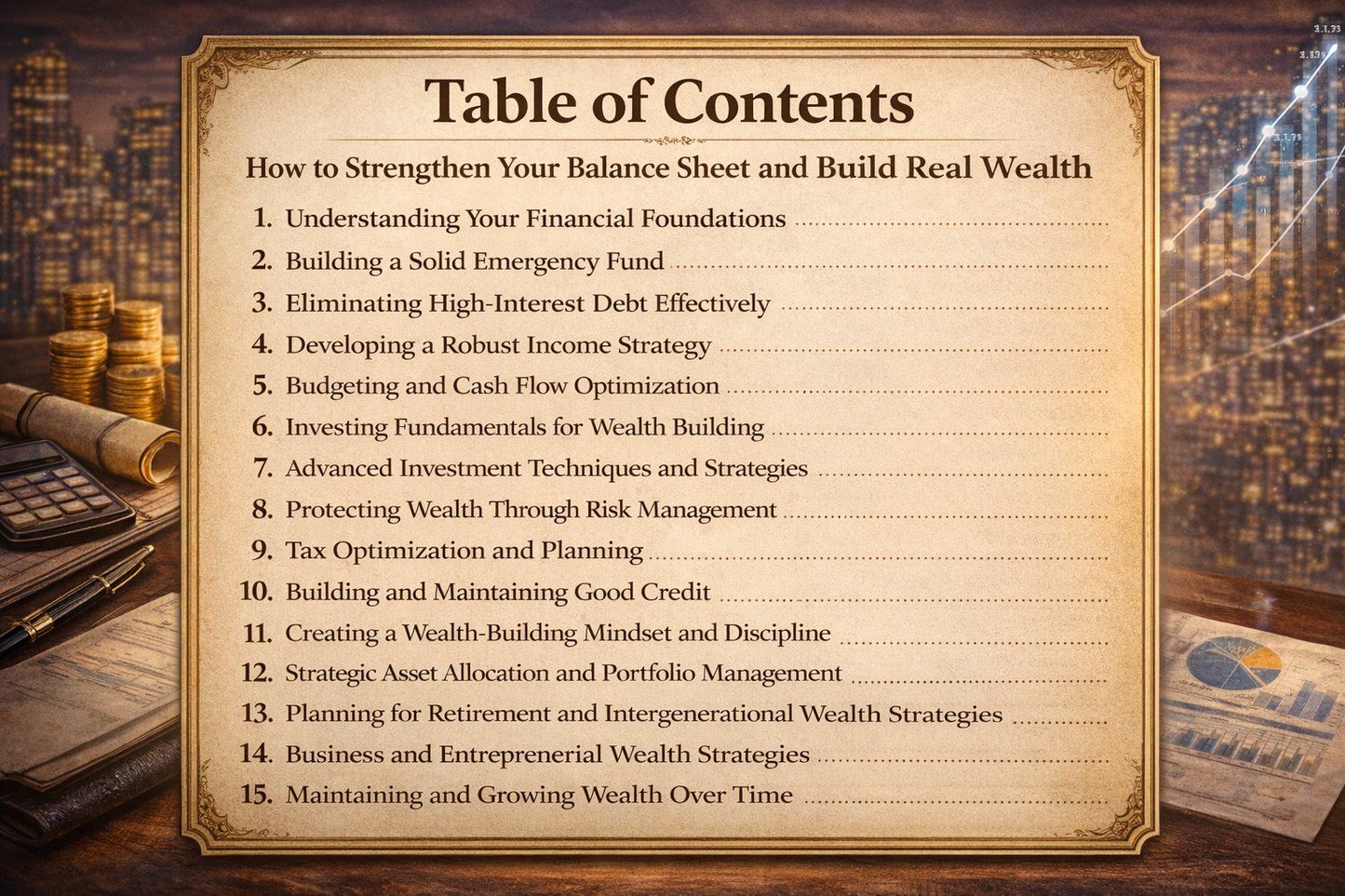 How to Strengthen Your Balance Sheet and Build Real Wealth