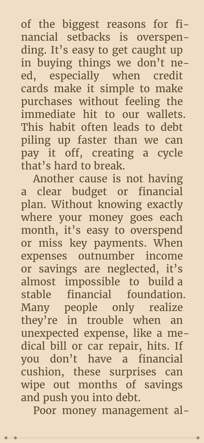 Rebuilding After a Financial Setback