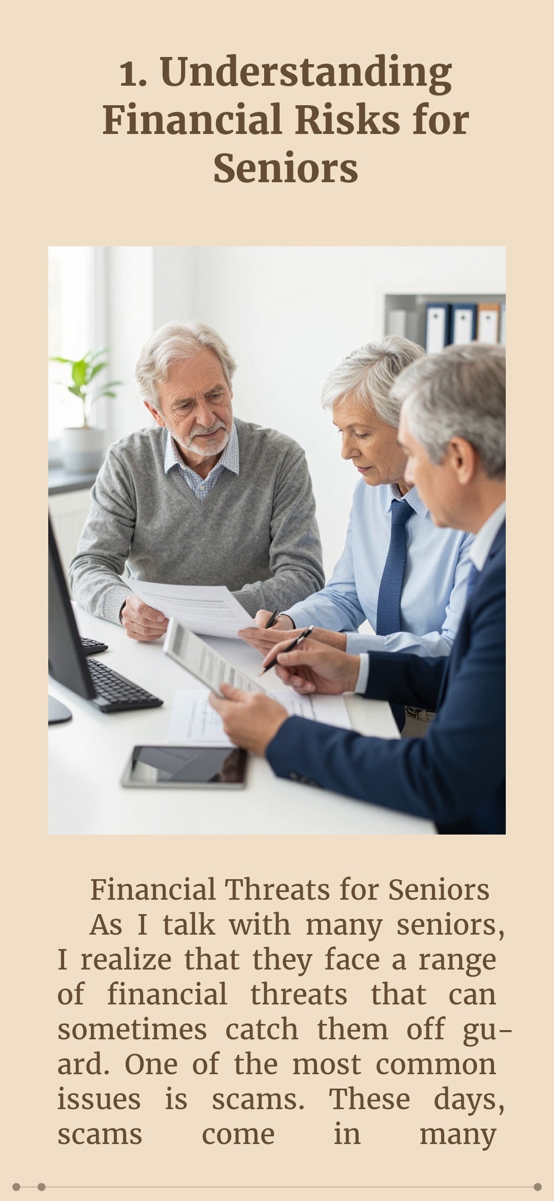 10 Ways to Protect Seniors from Financial Disasters