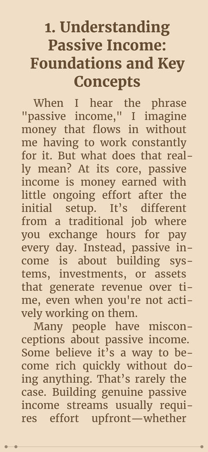 Passive Income for Beginners